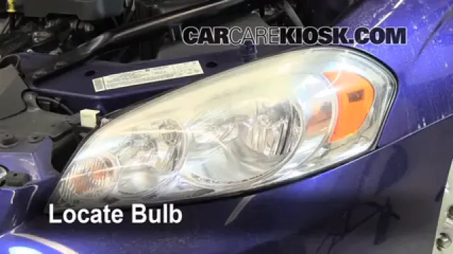 2006 Chevrolet Monte Carlo LT 3.9L V6 Éclairage Feu clignotant avant (remplacer l'ampoule)